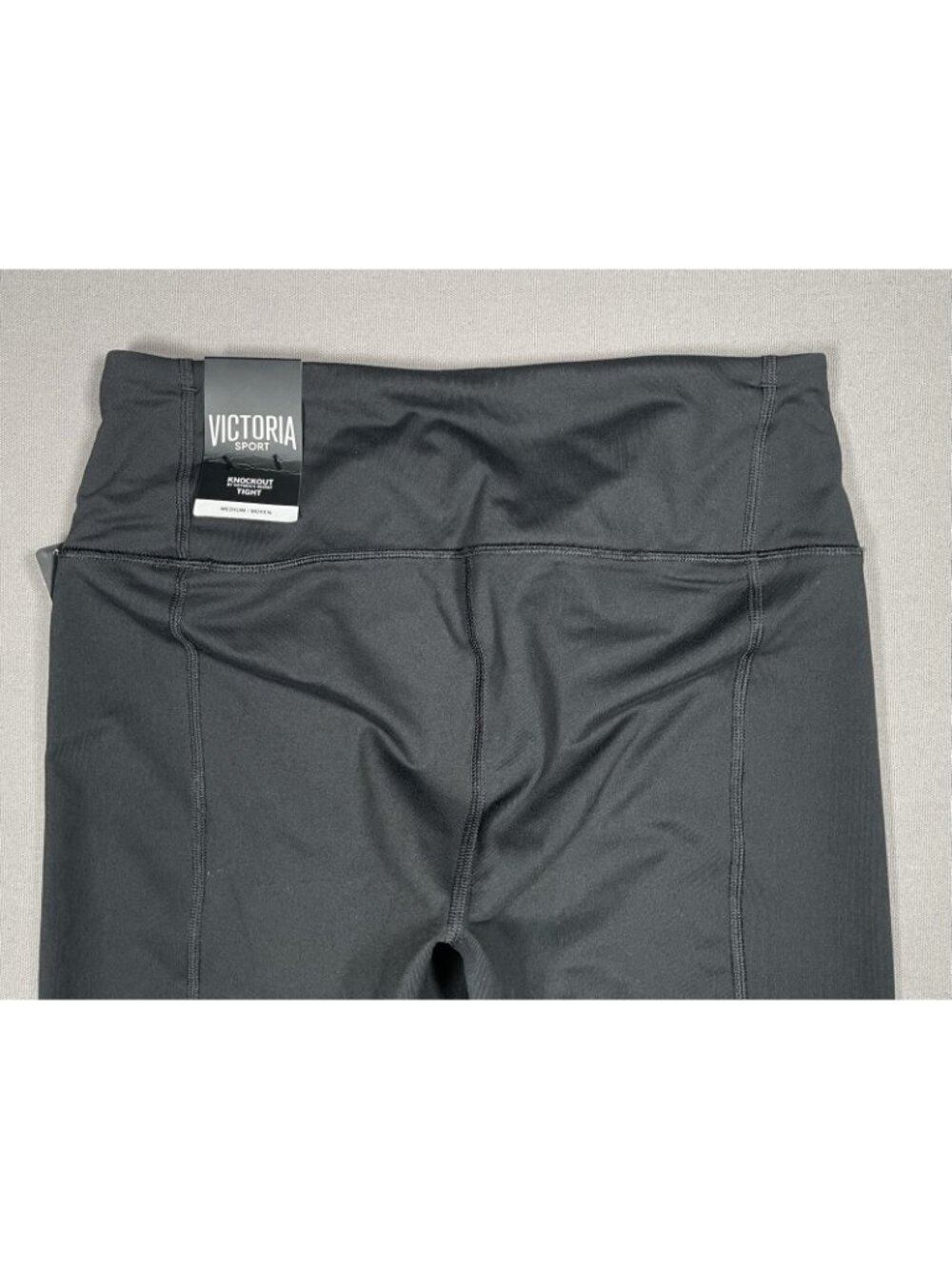 NWT Victoria Sport Knockout Black Tight Leggings 28" - Women Size Medium - Picture 3 of 15